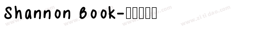 Shannon Book字体转换